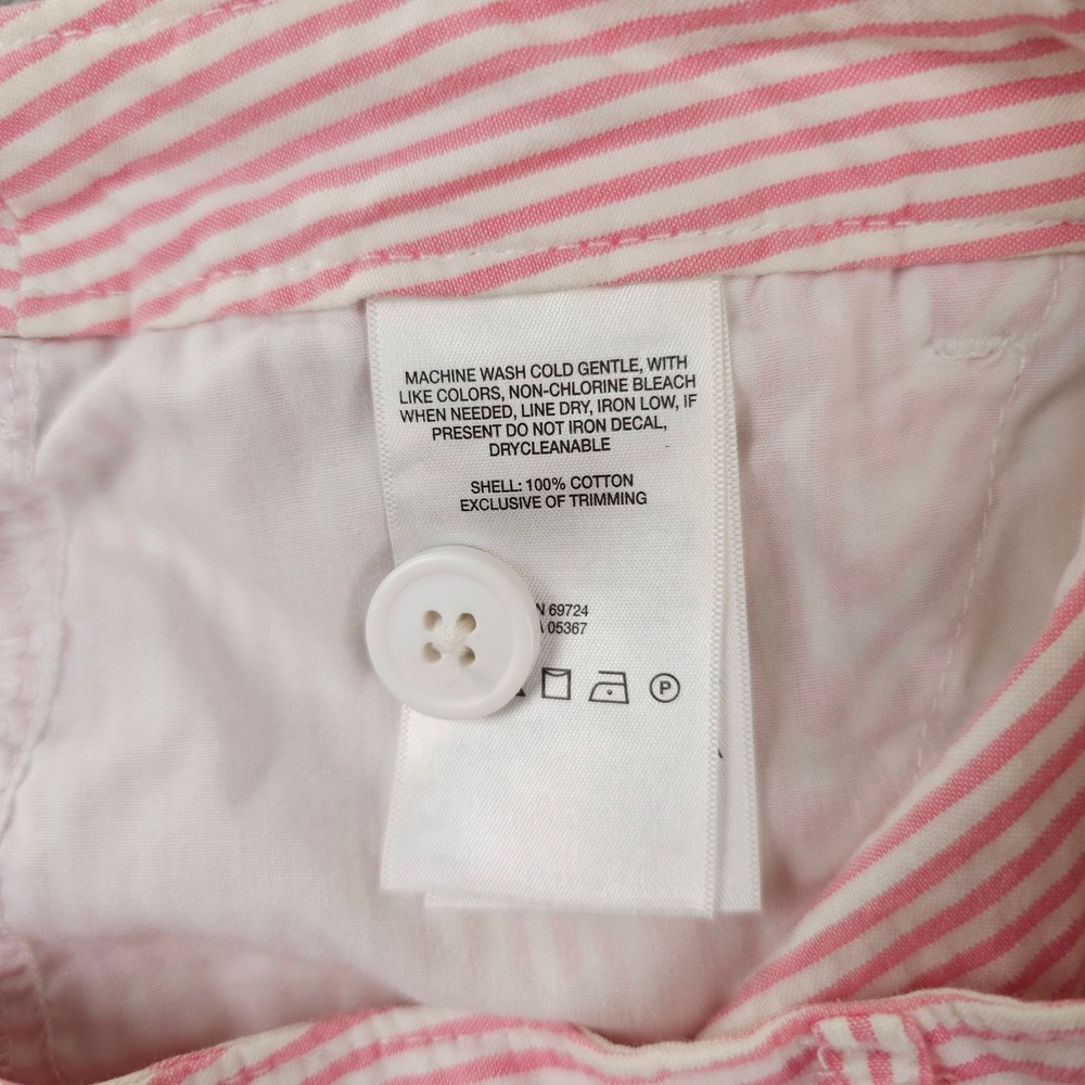 Columbia PFG Shorts Women 6 Pink White Striped Super Bonehead Outdoors Casual 6" - Picture 4 of 16